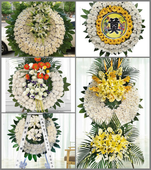 天津蓟州区上仓镇荒地村花圈速递